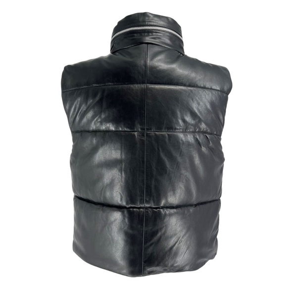 WALTER BAKER Landon Leather Puffer Vest S - Picture 5 of 11